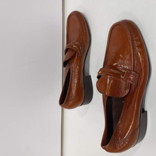 SAS Ambassador Men's Brown Leather Dress Shoes Size 7.5D image number 4