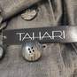 Tahari Women Grey Cropped Blazer Sz 4 NWT image number 6
