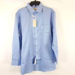 Michael Kors Men Blue Button Up Sz XL NWT