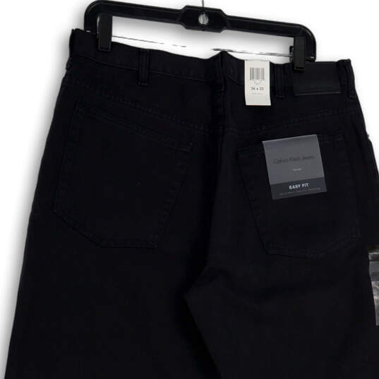 NWT Mens Black Denim Dark Wash Easy Fit Tapered Leg Jeans Size 36x32 image number 2