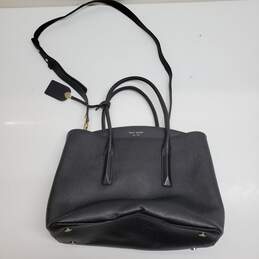 Kate Spade New York Black Tumbled Leather Shoulder Bag Purse