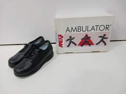 Apex Ambulator Black Leather Dress Shoes Size 6 Medium IOB