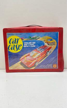 Vintage Tara Toy 48 Car Red Carrying Case w Inserts Matchbox
