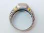David Yurman 925 & 14K Yellow Gold Blue Topaz Cable Ring 6.5g image number 3