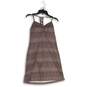 NWT Prana Womens Brown Zigzag V-Neck Sleeveless Racerback A-Line Dress Size S image number 1