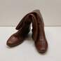 Steven New York Intyce Brown Leather Riding Knee Boots Shoes Women's Size 9.5 M image number 2