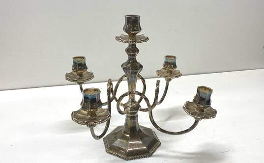 Reed and Barton N0 736 5 Arm Plated Candelabra image number 2