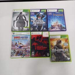 Bundle of 6 Assorted Xbox 360 Games In Cases