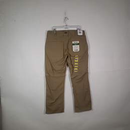 NWT Mens Regular Fit Flat Front Slash Pockets Bowman Flex Work Pants Size 36X32 alternative image