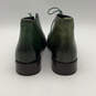 Mens Green Leather Cap Toe Lace-Up Classic Ankle Chukka Boots Size 10.5 image number 3