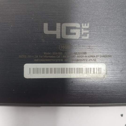 Verizon Samsung 4G LTE 16GB Tablet Model SCH-I905 image number 4