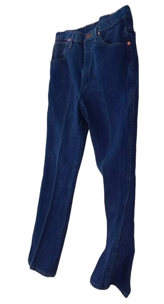 Mens Blue Medium Wash Pockets Straight Leg Casual Denim Jeans Size 34x30 image number 2