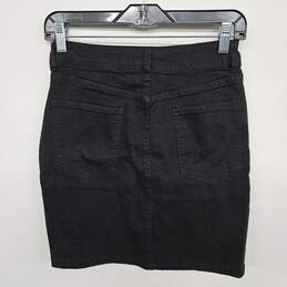 Guanyy Black Jean Skirt alternative image