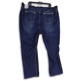 NWT Womens Blue Denim Medium Wash 5-Pocket Design Cropped Jeans Size 26W alternative image