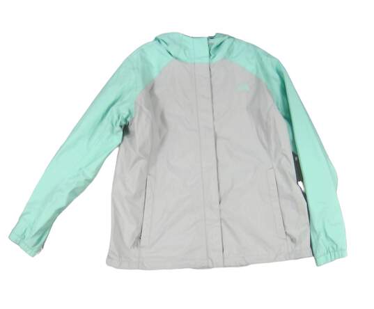 The North Face Women's Gray Long Sleeve Full Zip Windbreaker Jacket Size Small image number 2
