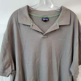 Patagonia Gray Short Sleeve Polo in Men's Size 3XL alternative image