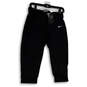 NWT Womens Black Flat Front Stretch Regular Fit Cropped Pants Size S image number 1