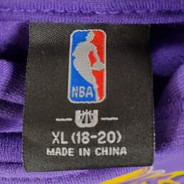 NBA Men Purple/Yellow Hoodie Sz XL NWT alternative image