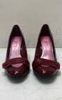 Isaac Mizrahi Burgundy Mary Jane Pump Heels Shoes Size 9.5 B image number 3