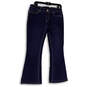 Womens Blue Dark Wash Pockets Regular Fit Denim Bootcut Jeans Size 8 image number 1