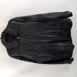 Brandini Womens Leather Black Jacket XL