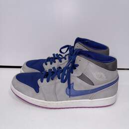 Men's Nike Air Jordan Blue, Silver, & Purple Sneakers Size 13 alternative image