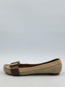 Authentic Chloé Taupe Buckle Flats W 11 alternative image