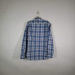 Mens Plaid Soft-Wash Collared Long Sleeve Button-Up Shirt Size Large alternative image