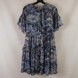 Olivaceous Women Blue Ruffle Maxi Dress S NWT alternative image