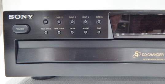 Sony Model CDP-CE375 5-Disc Compact Disc (CD) Player w/ Power Cable image number 4