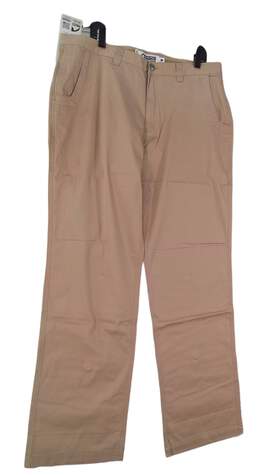 NWT Mountain Khakis Mens Brown Flat Front Straight Leg Chino Pants Size 40 X 36