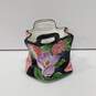 Lavorato Dipinto A Mano  Floral Ceramic Bag Planter Vase image number 1