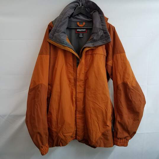 Marmot ski snow soft shell burnt orange parka XL image number 1