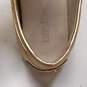 Michael Kors Leather Bow Detail Loafers Gold 9 image number 8