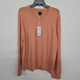 Orange V Neck Sweater