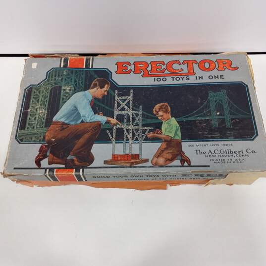 Vintage Erector Vehicle Building Toy Set IOB image number 5