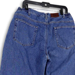 NWT Womens Blue Medium Wash Pockets Stretch Denim Mom Jeans Size 38/32 alternative image