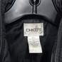 Chicos Black Metallic Puffer Vest Full Zip Size 3 image number 2
