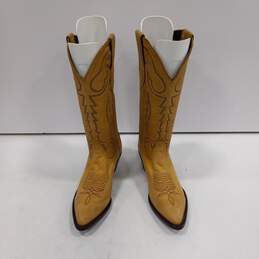 Tony Lama Ladies Saddle Boots Size 6.5 M