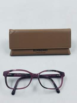 Burberry Mauve Tortoise Browline Eyeglasses