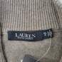 NWT Ralph Lauren WM's Wool Plaid Light Gray Sweater Coat Size PS image number 3