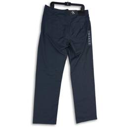 NWT Calvin Klein Mens Blue Flat Front Straight Leg Chino Pants Size 36X34 alternative image