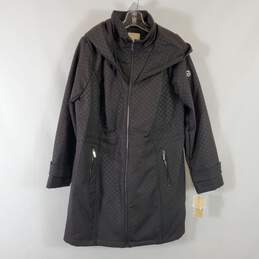 Michael Kors Women's Black Raincoat SZ 0X NWT
