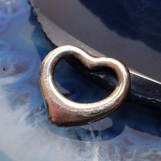 Tiffany & Co. Sterling Silver Floating Heart Pendant - 1.76g image number 1