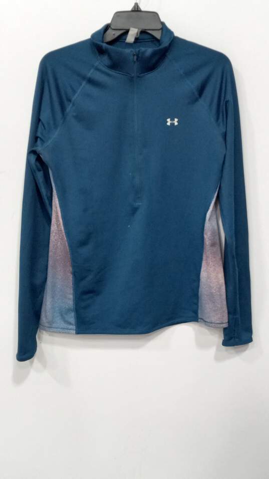 Women's Blue Under Armour Pullover Jacket Size L image number 1