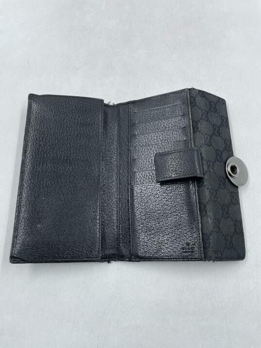 Buy the Authentic Gucci GG Black Continental Wallet | GoodwillFinds