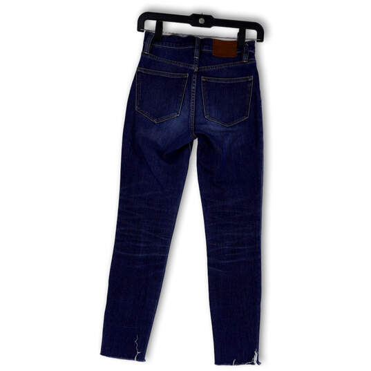 Womens Blue Denim Medium Wash High-Rise Pockets Skinny Leg Jeans Size 24 image number 2