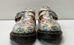 Dr. Martens Beige Leather Floral Print Mary Jane Casual Shoes Women's Size 7 alternative image