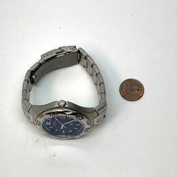 IOB Designer Fossil AM-3421 Silver-Tone Stainless Steel Analog Wristwatch alternative image
