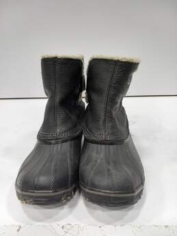 Sorel Women's Black Rubber and Leather Boots Size 8.5 alternative image